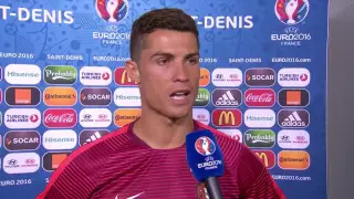 Entrevista com Cristiano Ronaldo emocionado apos a conquista da Euro 2016 Portugal 1 x 0 França