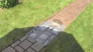 How to make cobblestone-look walkway