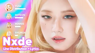 (G)I-DLE - Nxde (Line Distribution + Lyrics Karaoke) PATREON REQUESTED