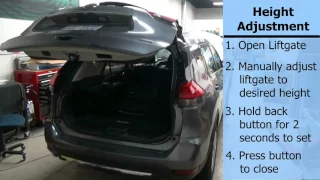 Advent Liftgate for Nissan Rogue: Operation and Height/Speed Adjustment (ADVLFTNR)