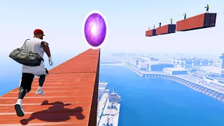 GTA 5 Random Portals #10 (Secret Location/Franklin Mission/Water Ragdolls)