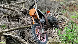 KTM minicrossbike-restoration Part1  Abandoned mini bike