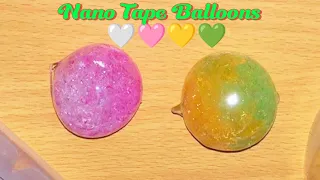 ⚪+💜+💛+💚 Tape Balls Diy With Beautiful Orbeez & Nano Tape!!!