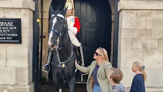 Horses sudden movement #horseguardsparade