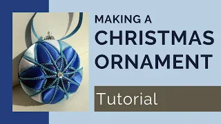 Blue Star No Sew Fabric Christmas Ornament Tutorial