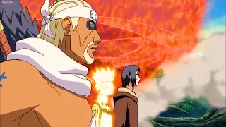 「Akatsuki battle」Naruto x Bee VS Itachi x Nagato, Kabuto was terrified of Itachi's infinite IQ