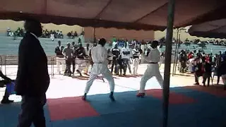 The kumite Of muhammad L jawara in the compatition of kaolak . BY BUBA M Sillah