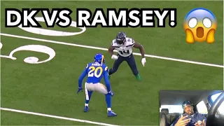 DK Metcalf vs Jalen Ramsey |PHYSICAL!| (2020) WR vs CB | REACTION