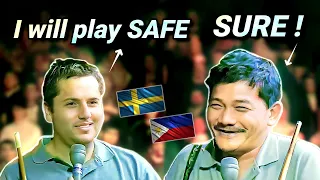 Swedish PLAYER thought He can PLAY SAFE against EFREN REYES