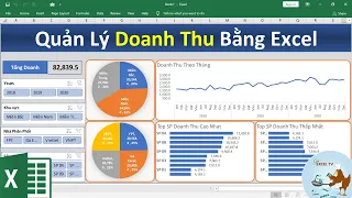 Quản lý doanh thu tự động bằng Excel (Dashboard Siêu Hay)