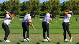 Xander Schauffele Wedge to Driver Swings with Slow Motion