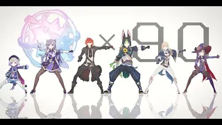 【原神MMD】すり抜け組で旅人を煽るダンス