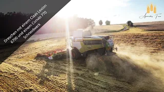 Sommergerste dreschen | Claas Lexion 6700 | Claas Convio 770