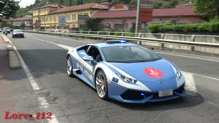 [4K - RARE] Lamborghini Huracàn Polizia di stato in emergenza