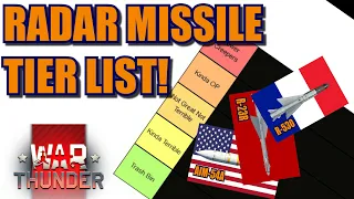 War Thunder MY radar missile Tier list!!!