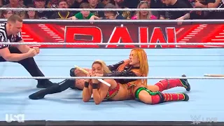 Becky Lynch vs. Zoey Stark Falls Count Anywhere (1/2) - WWE RAW 8/28/2023