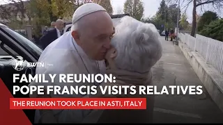 Family reunion: Pope Francis visits his Italian relatives in Asti