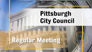 Pittsburgh City Council Regular Meeting - 9/19/23