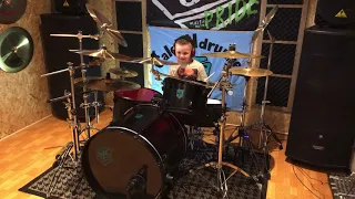 Evanescence- Bring Me To Life -Drum Cover. Caleb H (Age 6)