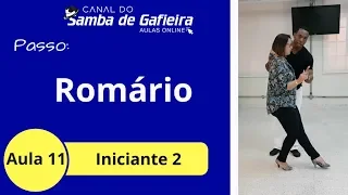 AULA 11- Samba de Gafieira : ROMÁRIO ,aula para iniciante do samba de gafieira