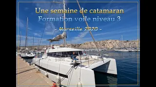 S1 #9 Marseille, formation niveau 3 FFVoile sur catamaran (2022), pas terrible la météo en avril !