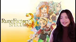 Playing Rune Factory 3 Special 🌱 early first look! | new cozy farm life, meeting the townspeople