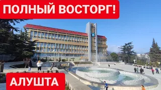 СВЕРШИЛОСЬ! Крым Алушта сегодня! Как изменилась площадь после ремонта! Первый раз ФОНТАН!