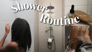 My SHOWER ROUTINE- hair wash day, new body care products & feminine hygiene