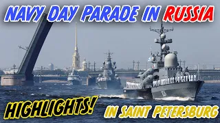 Russian Warships and Planes on Navy Day Parade 2022 (HIGHLIGHTS), Saint Petersburg