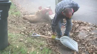Yard Machine chipper/shredder review and how to down size your leaves for recycle