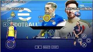 eFootball PES 2023 PPSSPP Full Transfers & Update Kits 2023 Real Faces Camera PS5 Best Graphics HD