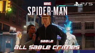 SPIDERMAN REMASTERED Gameplay Walkthrough All Sable Crimes FULL GAME [4K 60FPS]