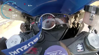 SUZUKI GSXR 1000 K9 ACCELERATION, REAL TOP SPEED, GPS