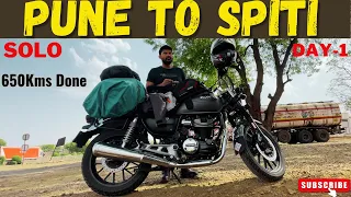 Halat Kharab ho gayi|Day-1|Pune to Spiti| Solo bike trip #solo #hondacb350 #cb350 #soloride