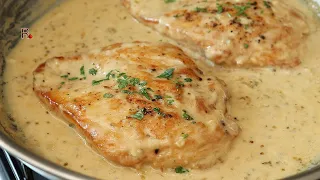 Creamy garlic Chicken Breast 🍅 Quick and Healthy recipe