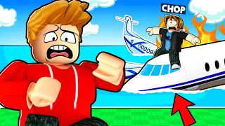 ROBLOX CHOP AND FROSTY PLAY AIRPLANE STORY PART 3