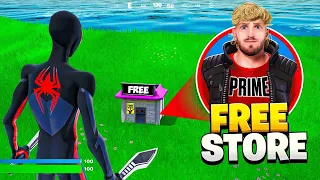 I Opened a Tiny FREE Store in Fortnite!