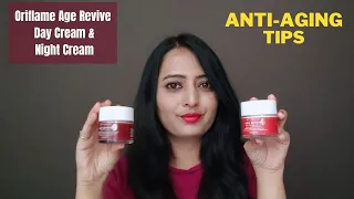 Oriflame Optimals Age Revive Day Cream And Night Cream Review | Anti-Aging Tips | By hnbs