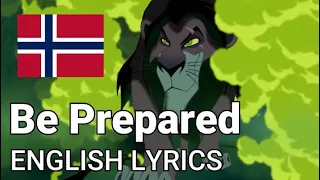 The Lion King  - Be Prepared [Norwegian] HD - English Lyrics/Translation