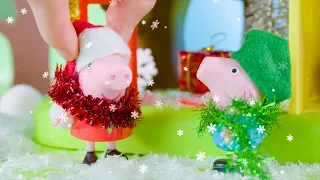 ¡La Nochebuena de Peppa Pig! Vídeos con juguetes para niños