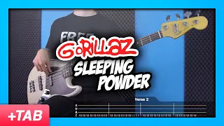 Gorillaz - Sleeping Powder | Bass Cover with Play Along Tabs