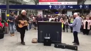 Pink Floyd - Wish you were here - live at a Dublin train station