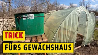 Garten im April: Gewächshaus-Bewässerung und Hühner im Garten