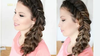 Combined Side Dutch Fishtail and Five 5 Strand Front Braid