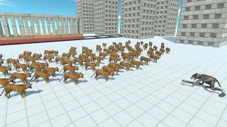 100 Tigers vs ALL TEAMS Animal Revolt Battle Simulator