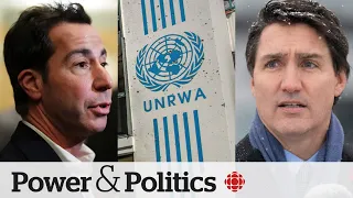 Liberal MP urges Canada not to send Gaza aid through UNRWA | Power & Politics
