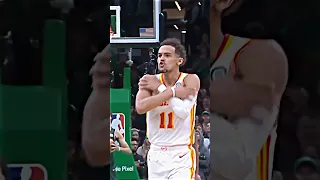 Trae Young with the CLUTCH, LONG three-point bucket to lead Hawks to a STUNNING Game 5 win! #shorts