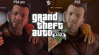 GTA 5 comparison PS5 vs PS4 pro| Fidelity vs Perfromance+RT vsPerformance|Do you see any difference?