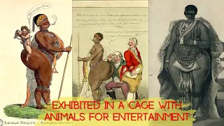 An African Woman Used as a European Circus Animal