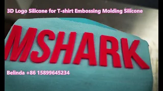 3D Logo Silicone for T shirt Embossing Molding Silicone